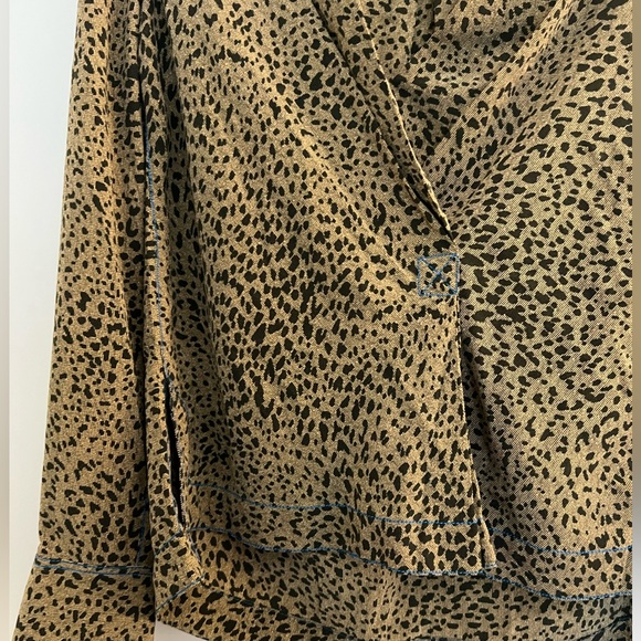 Rag & Bone Shields Leopard Print Blouse - Picture 7 of 11